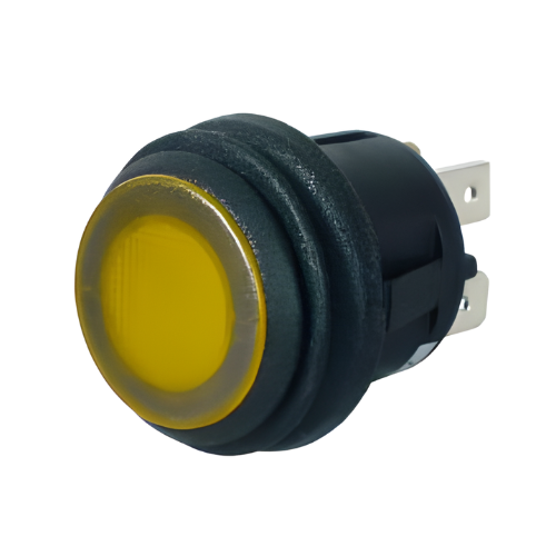 Durite 0-531-30 Amber LED On/Off Round Rocker Switch - 12V PN: 0-531-30